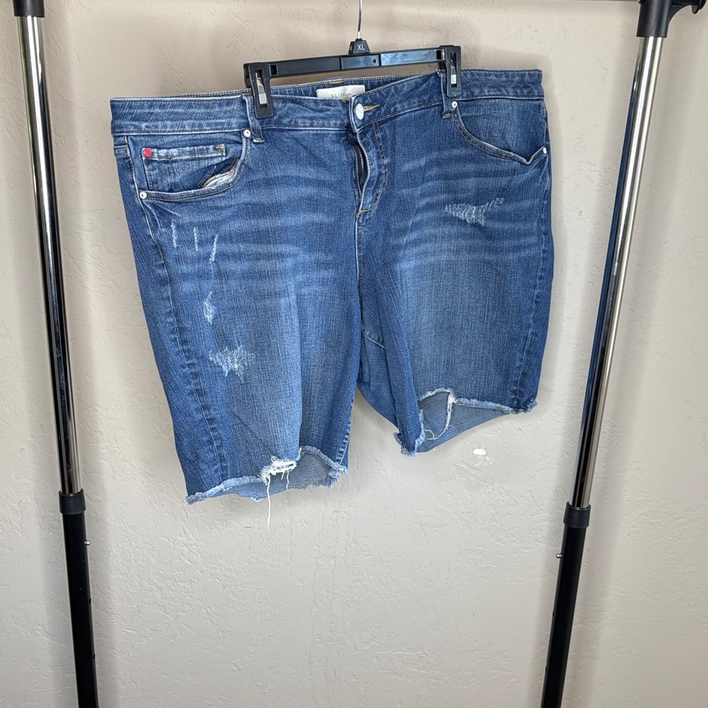 Stylish Distressed Denim Women's Shorts